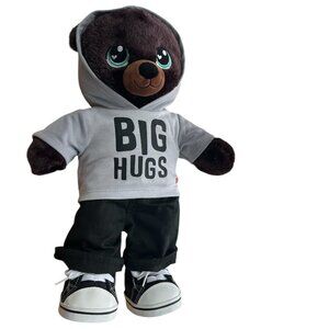BUILD A BEAR Plush Brown Bear Big Hugs Hoody High Top Shoes 17"
